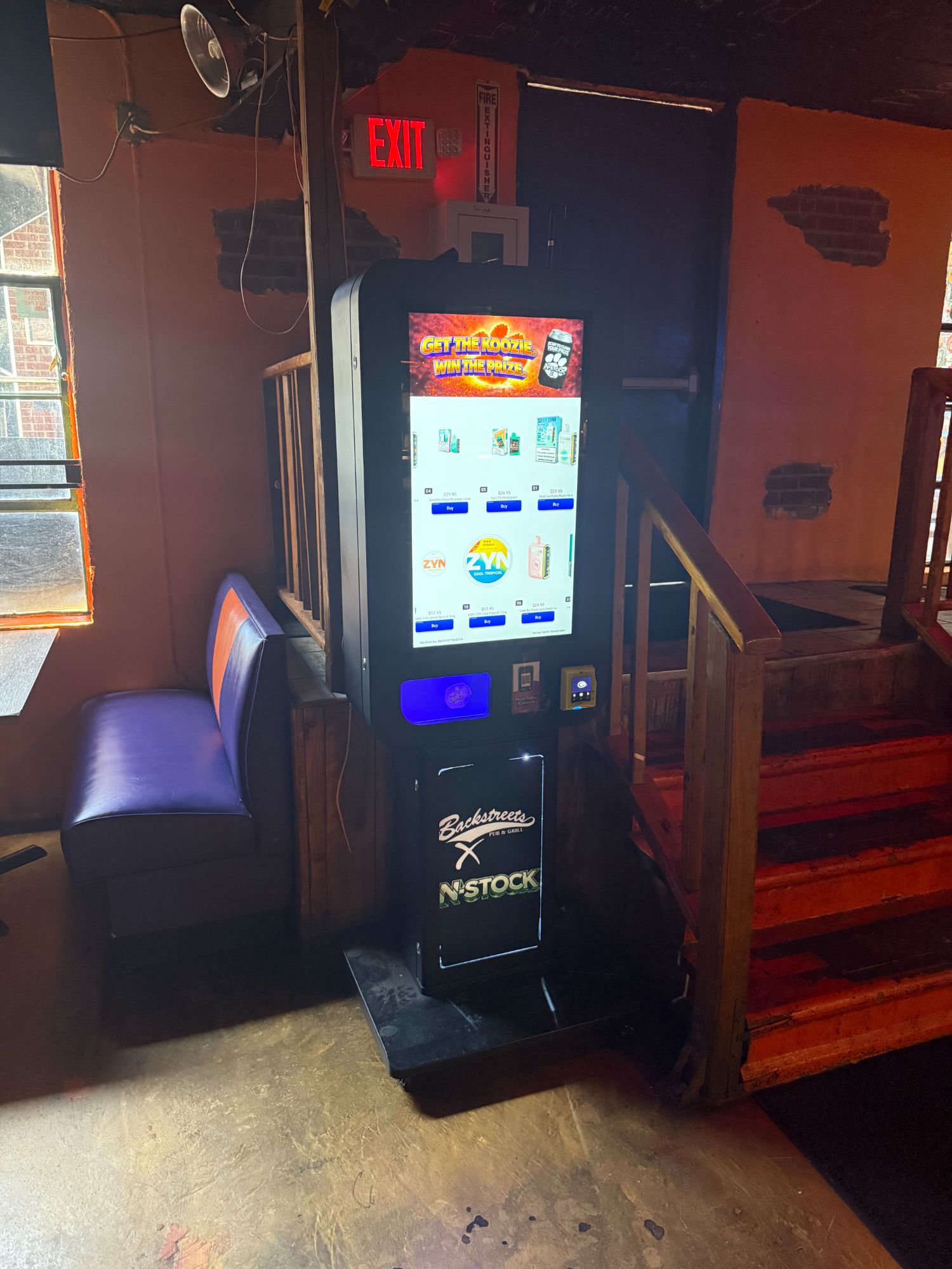 N-Stock vape machine at Lil Rudy's Mountain Tapp