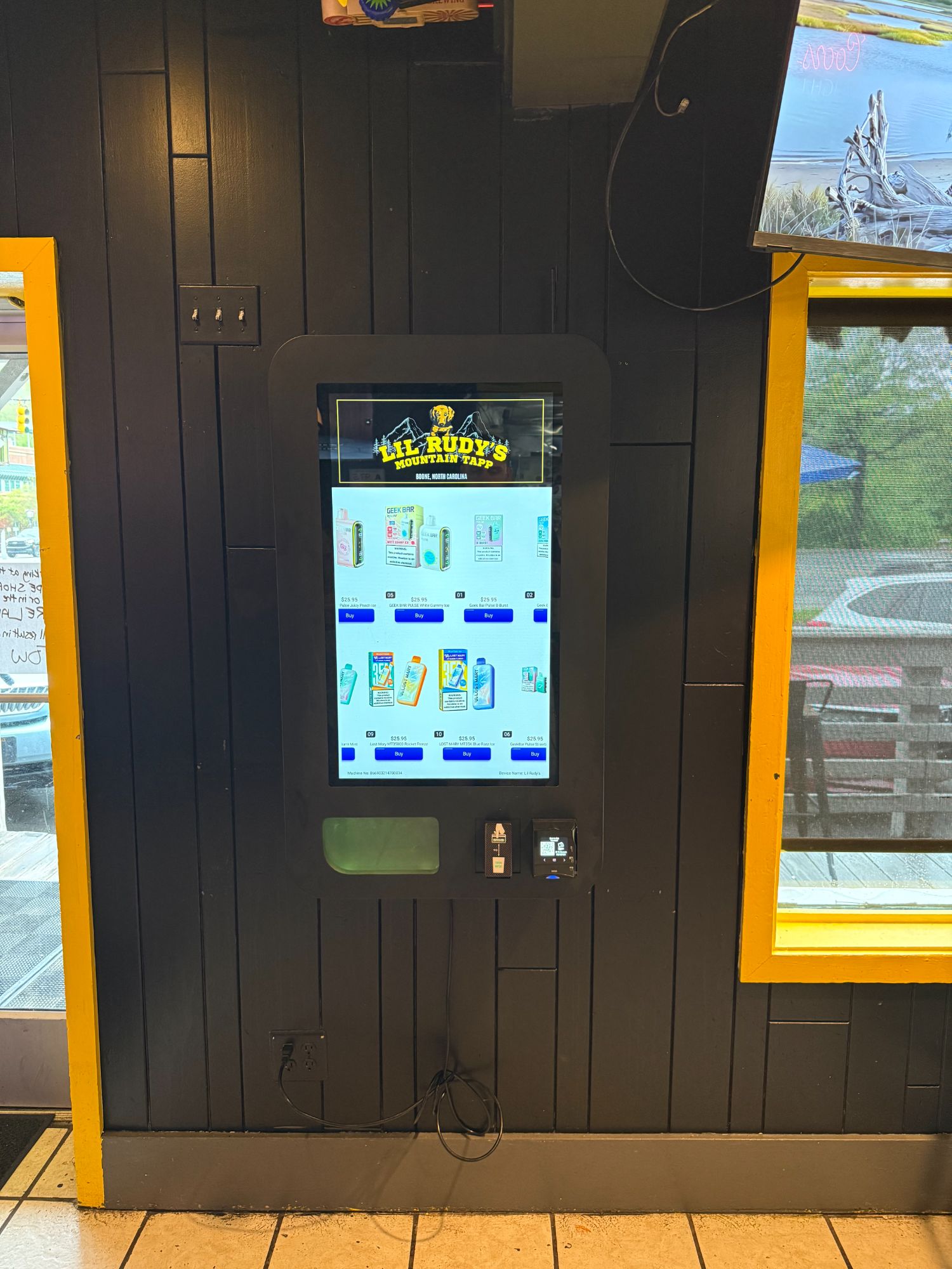 N-Stock vending machine at Backstreets